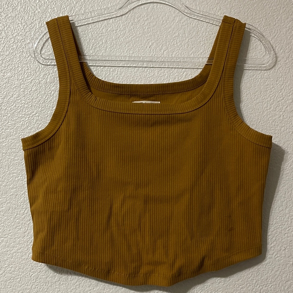 Madewell Ribbed Yellow Tank top
